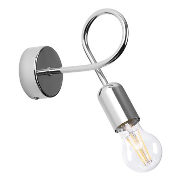 Nástěnná lampa LOOP 1xE27/15W/230V lesklý chrom