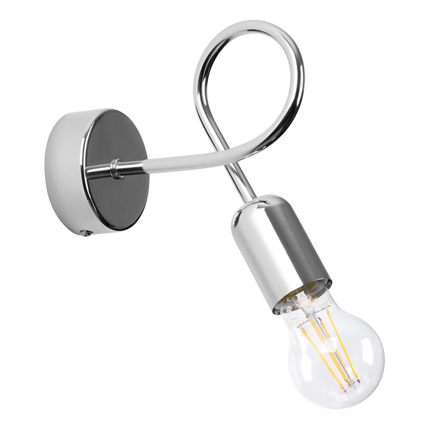 Nástěnná lampa LOOP 1xE27/15W/230V lesklý chrom