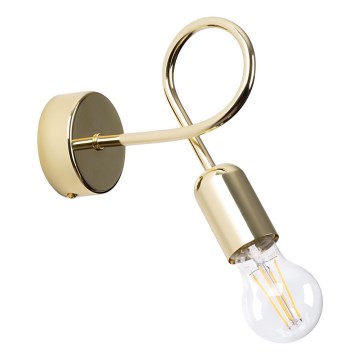 Nástěnná lampa LOOP 1xE27/15W/230V zlatá