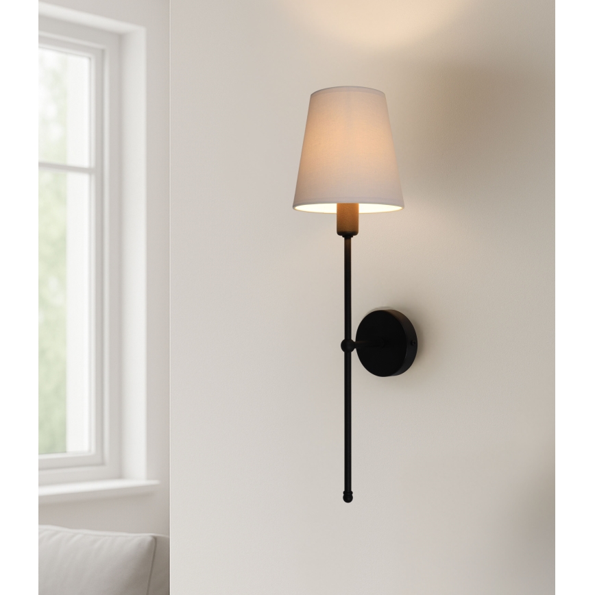 Nástěnná lampa MADELA 1xE14/40W/230V béžová/černá