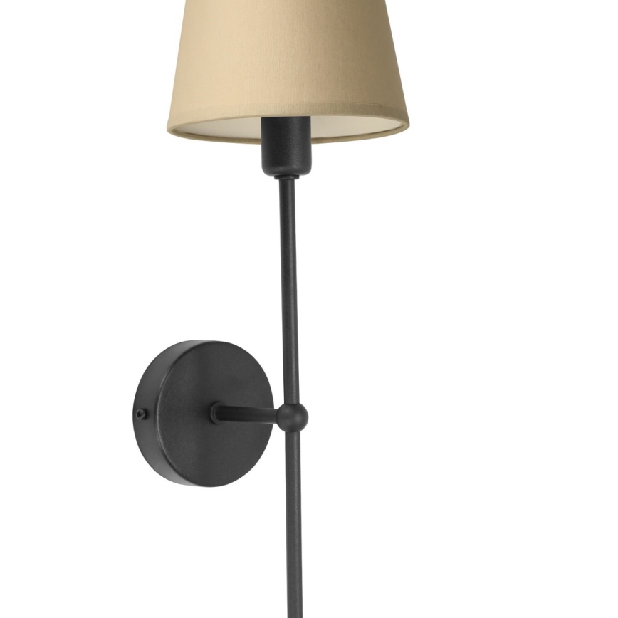 Nástěnná lampa MADELA 1xE14/40W/230V béžová/černá
