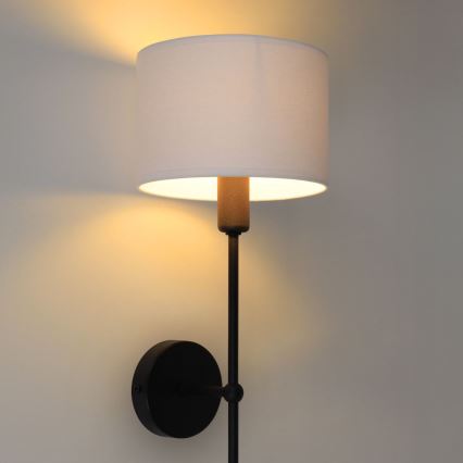 Nástěnná lampa MADELA 1xE14/40W/230V bílá/černá