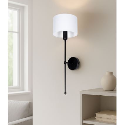 Nástěnná lampa MADELA 1xE14/40W/230V bílá/černá