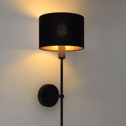 Nástěnná lampa MADELA 1xE14/40W/230V černá