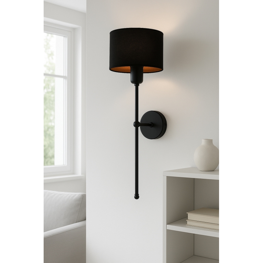 Nástěnná lampa MADELA 1xE14/40W/230V černá