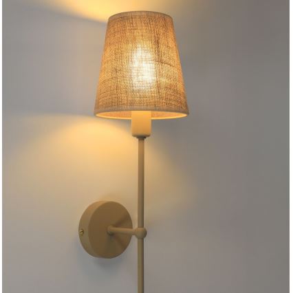 Nástěnná lampa MADELA 1xE14/40W/230V juta/béžová