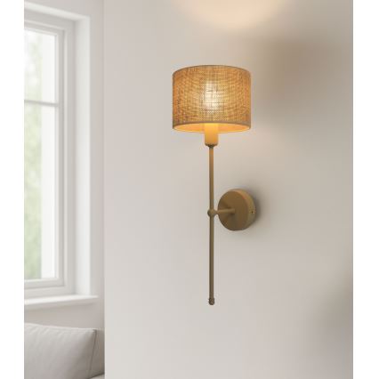 Nástěnná lampa MADELA 1xE14/40W/230V juta/béžová