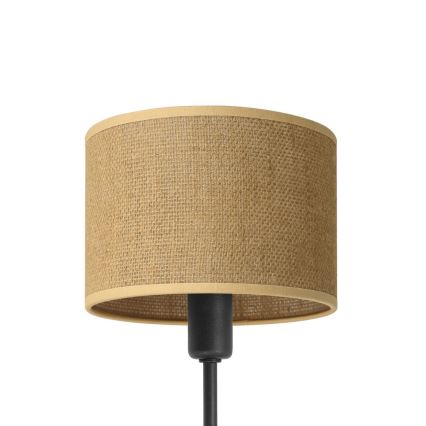 Nástěnná lampa MADELA 1xE14/40W/230V juta/černá