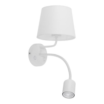 Nástěnná lampa MAJA 1xE27/15W/230V + 1xGU10/10W/230V bílá