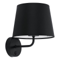 Nástěnná lampa MAJA 1xE27/15W/230V šedá