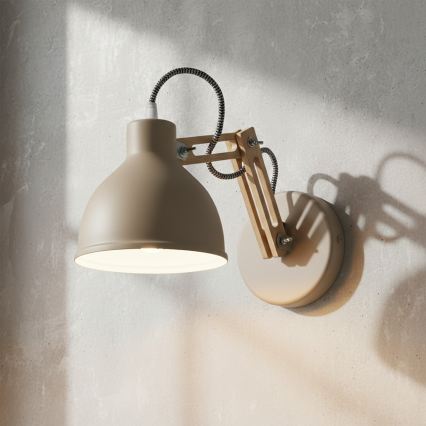 Nástěnná lampa MARCELLO 1xE27/15W/230V béžová