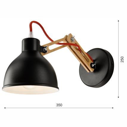 Nástěnná lampa MARCELLO 1xE27/60W/230V buk