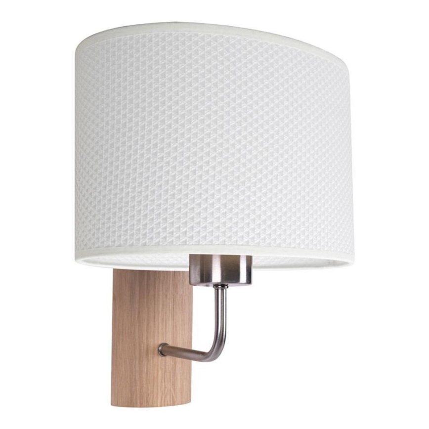 Nástěnná lampa MERCEDES 1xE27/25W/230V bílá/dub