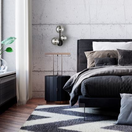 Nástěnná lampa MILA 3xG9/9W/230V černá/šedá