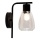 Nástěnná lampa MOLDO 1xE27/40W/230V černá/čirá
