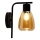 Nástěnná lampa MOLDO 1xE27/40W/230V černá/kouřová béžová