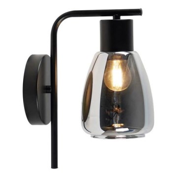 Nástěnná lampa MOLDO 1xE27/40W/230V černá/kouřová černá