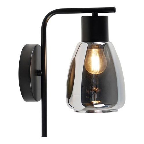 Nástěnná lampa MOLDO 1xE27/40W/230V černá/kouřová černá