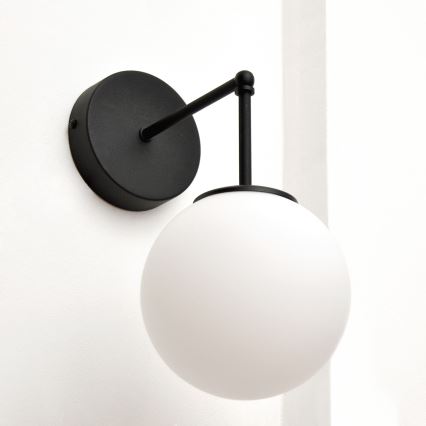 Nástěnná lampa MOON 1xE27/15W/230V černá