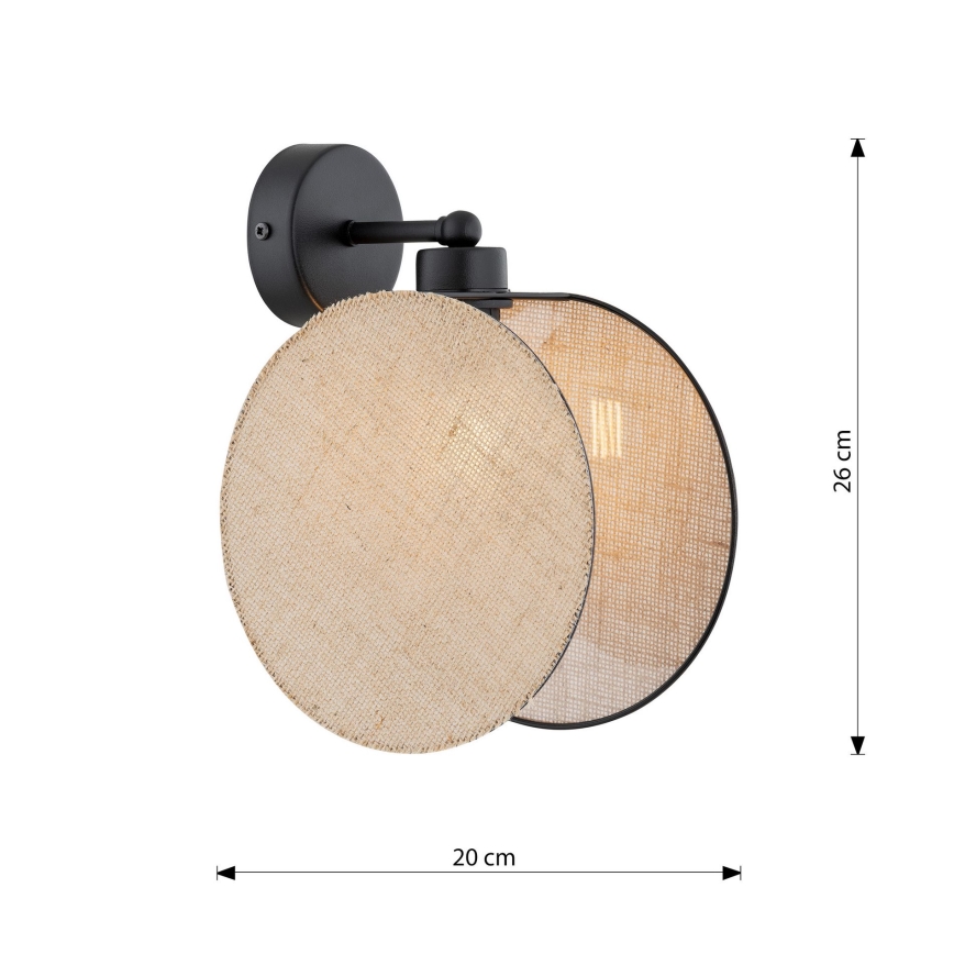 Nástěnná lampa MOTIF 1xE14/10W/230V béžová