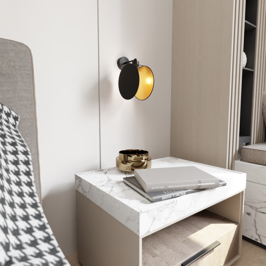 Nástěnná lampa MOTIF 1xE27/15W/230V černá