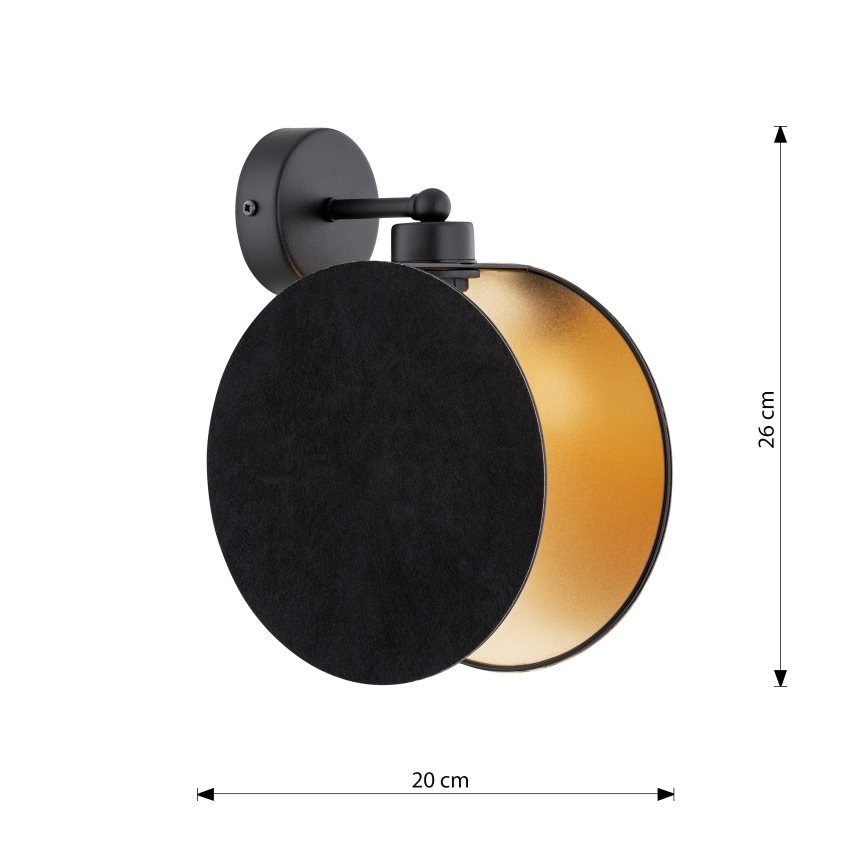 Nástěnná lampa MOTIF 1xE27/15W/230V černá