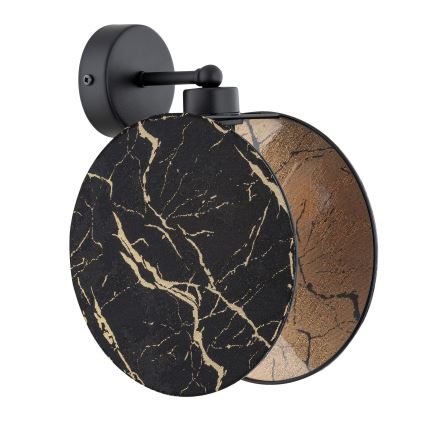 Nástěnná lampa MOTIF 1xE27/15W/230V černá/zlatá