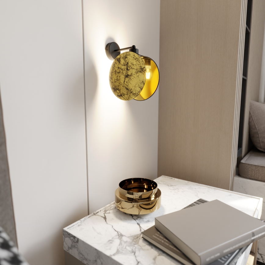 Nástěnná lampa MOTIF 1xE27/15W/230V zlatá
