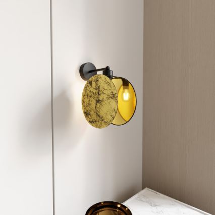 Nástěnná lampa MOTIF 1xE27/15W/230V zlatá