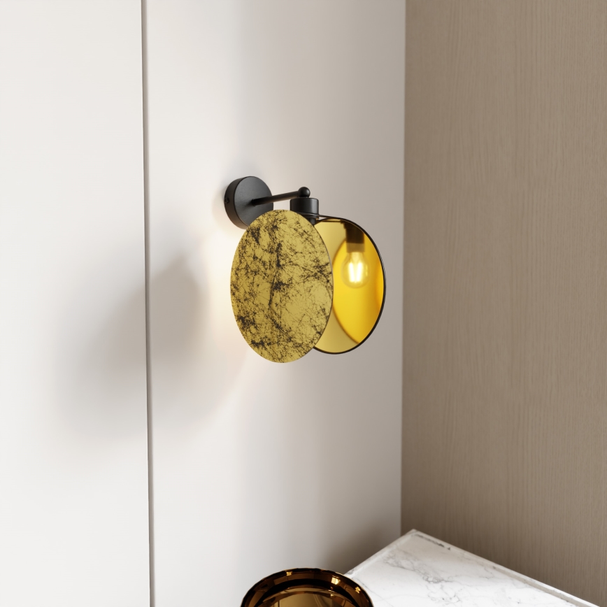 Nástěnná lampa MOTIF 1xE27/15W/230V zlatá