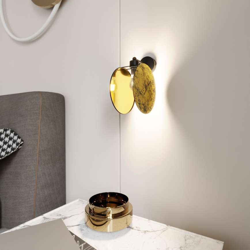 Nástěnná lampa MOTIF 1xE27/15W/230V zlatá