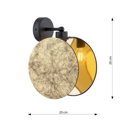 Nástěnná lampa MOTIF 1xE27/15W/230V zlatá
