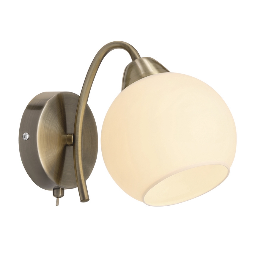 Nástěnná lampa NESTOR 1xE27/40W/230V mosaz