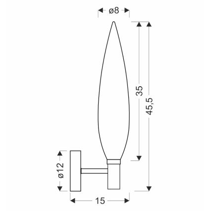 Nástěnná lampa NORDIC 1xG9/5W/230V černá/zlatá