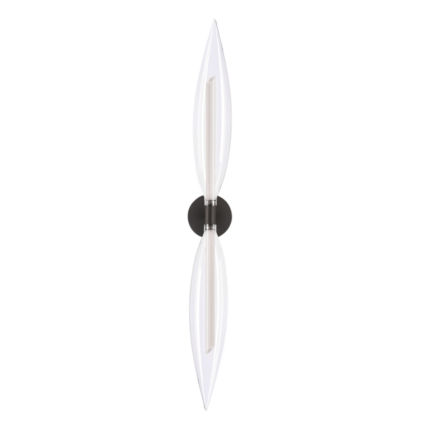 Nástěnná lampa NORDIC 2xG9/5W/230V černá/čirá
