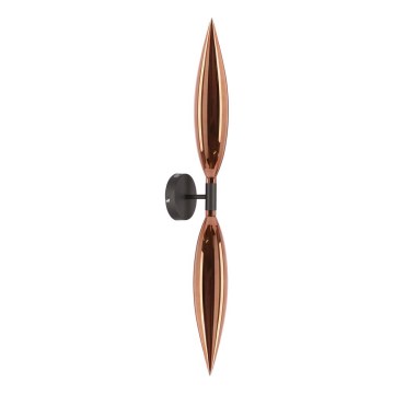 Nástěnná lampa NORDIC 2xG9/5W/230V černá/měděná