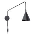 Nástěnná lampa NOX 1xE14/10W/230V černá