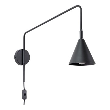 Nástěnná lampa NOX 1xE14/10W/230V černá