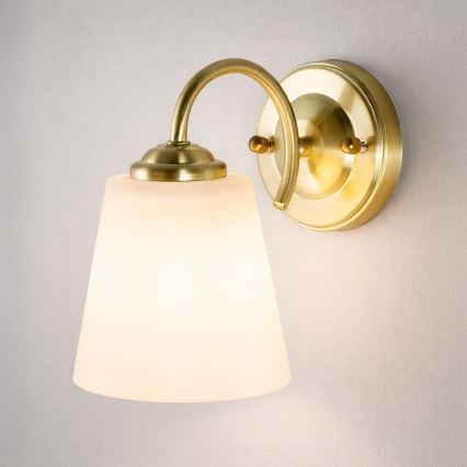 Nástěnná lampa PAFOS 1xE27/15W/230V zlatá