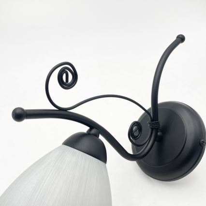 Nástěnná lampa RETRO 1xE27/60W/230V černá/bílá