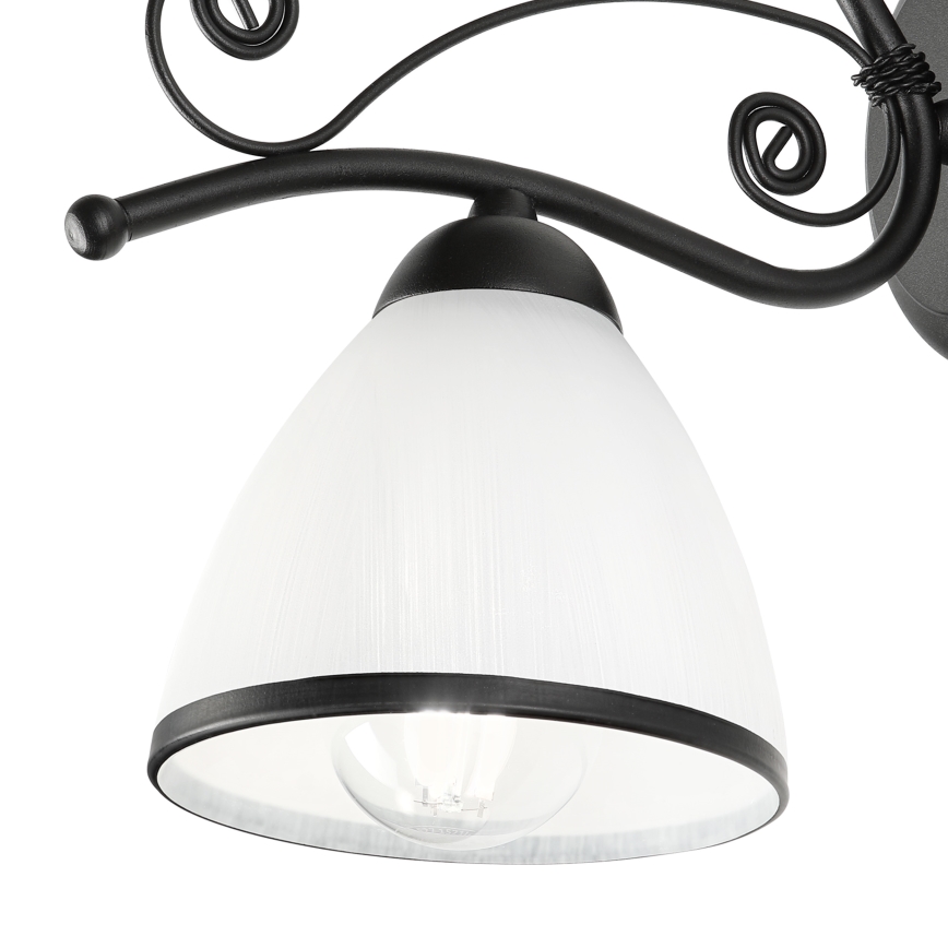 Nástěnná lampa RETRO 1xE27/60W/230V černá/bílá