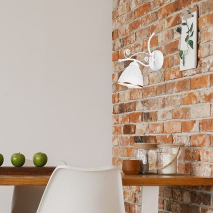 Nástěnná lampa RETRO II 1xE27/60W/230V bílá