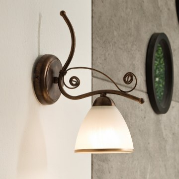 Nástěnná lampa RETRO II 1xE27/60W/230V bronz patina