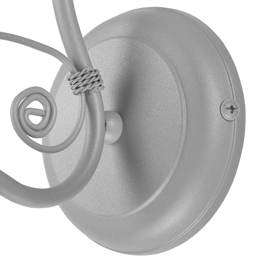 Nástěnná lampa RETRO II 1xE27/60W/230V stříbrná