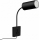 Nástěnná lampa s USB PUNTO 1xGU10/9W/230V černá
