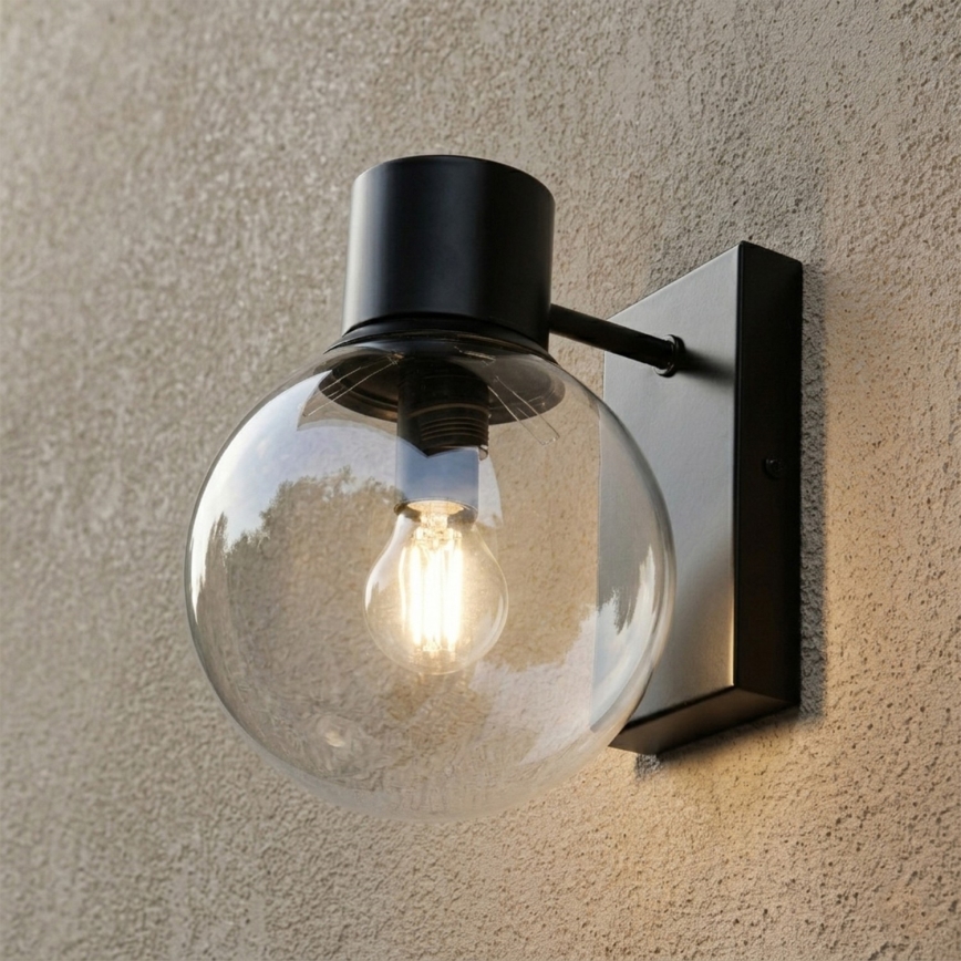 Nástěnná lampa SFERIO 1xE14/5W/230V černá/čirá