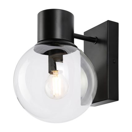Nástěnná lampa SFERIO 1xE14/5W/230V černá/čirá