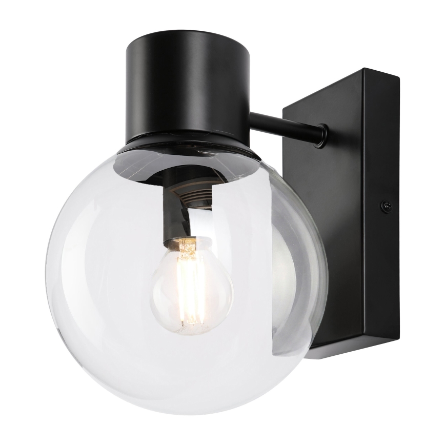 Nástěnná lampa SFERIO 1xE14/5W/230V černá/čirá