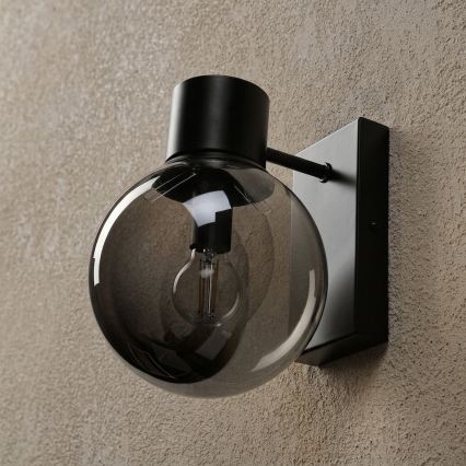 Nástěnná lampa SFERIO 1xE14/5W/230V černá/kouřová černá