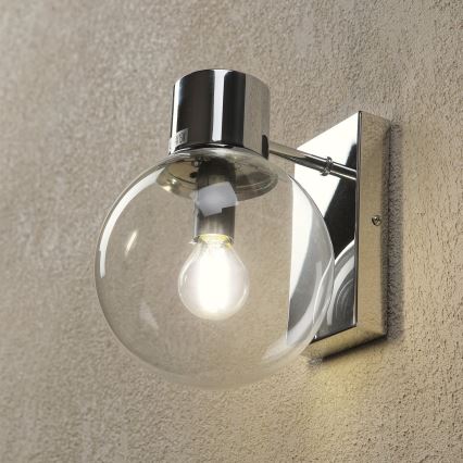 Nástěnná lampa SFERIO 1xE14/5W/230V lesklý chrom/čirá